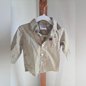 Cinch Kids Tan Button Down Shirt